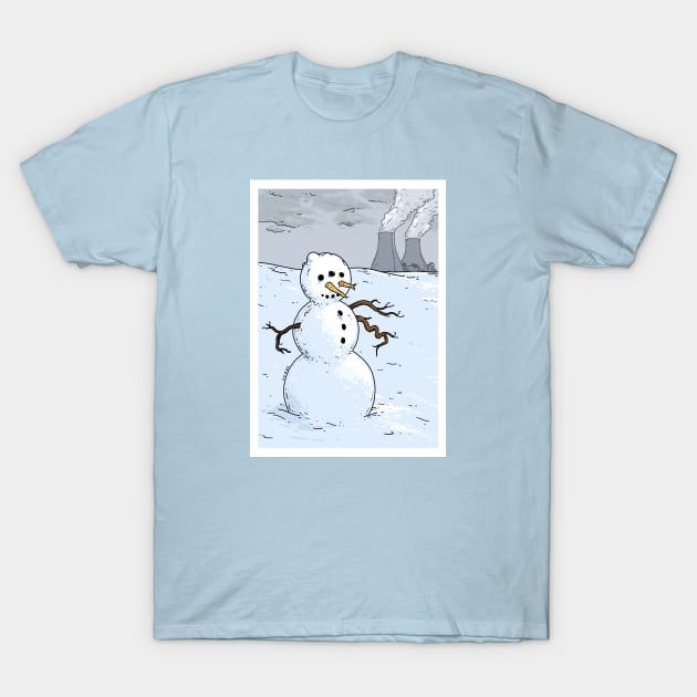 Nuclear Snowman T-Shirt by nowakdraws